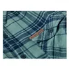 cafe 4 racer - WCC Rigid Flannel shirt green navy - WEST COAST CHOPPERS Trička 