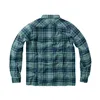 cafe 4 racer - WCC Rigid Flannel shirt green navy - WEST COAST CHOPPERS Trička 