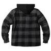 cafe 4 racer - WCC Hell Bent Flannel jacket charcoal/black - WEST COAST CHOPPERS Bundy 
