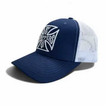 cafe 4 racer - WCC OG Cross cap navy/white - WEST COAST CHOPPERS Šiltovka 