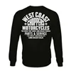 cafe 4 racer - WCC Parts sweatshirt black - WEST COAST CHOPPERS Mikina 