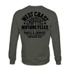 cafe 4 racer - WCC Parts sweatshirt olive green - WEST COAST CHOPPERS Sweatshirts 