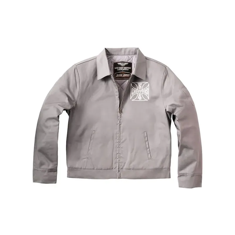 cafe 4 racer - WCC OG lined workjacket silver gray - WEST COAST CHOPPERS Jackets 