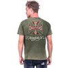 cafe 4 racer - WCC Motorcycle Co. Vintage t-shirt green wash - WEST COAST CHOPPERS Tričká 