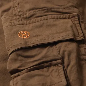 cafe 4 racer - WCC CFL Cargo shorts khaki brown - WEST COAST CHOPPERS Kraťasy 