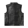 cafe 4 racer - WCC x 13 1/2 Dominator leather riding vest - WEST COAST CHOPPERS Vesty 