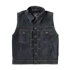 cafe 4 racer - WCC x 13 1/2 Dominator RAW denim riding vest - WEST COAST CHOPPERS Vesty 