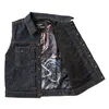 cafe 4 racer - WCC x 13 1/2 Dominator RAW denim riding vest - WEST COAST CHOPPERS Vesty 