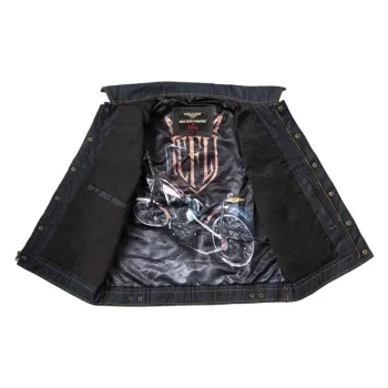 cafe 4 racer - WCC x 13 1/2 Dominator RAW denim riding vest - WEST COAST CHOPPERS Vesty 