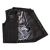 cafe 4 racer - WCC x 13 1/2 Dominator black canvas riding vest - WEST COAST CHOPPERS Vesty 