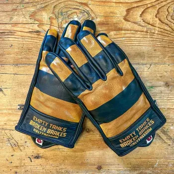 cafe 4 racer - Holy Freedom Dalton gloves yellow - HOLY FREEDOM Gloves 