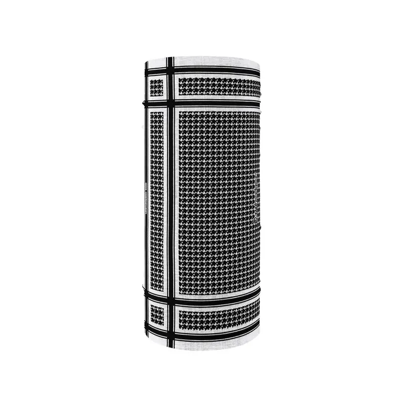 ZANheadgear Motley Tube polyester houndstooth black & white