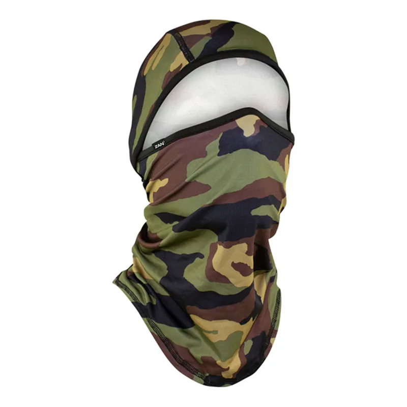 cafe 4 racer - ZANheadgear Balaclava sportflex woodland camo - Zan headgear Balaclavas 