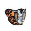 cafe 4 racer - ZANheadgear Polomaska neoprénová horiaca lebka - Zan headgear Nákrčníky & šátky 