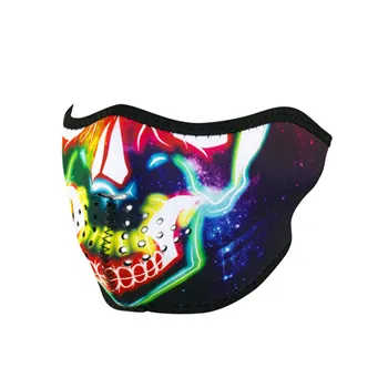 cafe 4 racer - ZANheadgear Half Mask neoprene electric skull - Zan headgear Tunnels & masks & Tubes 