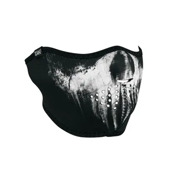 cafe 4 racer - ZANheadgear Polomaska neoprénová lebka duch - Zan headgear Nákrčníky & šatky 