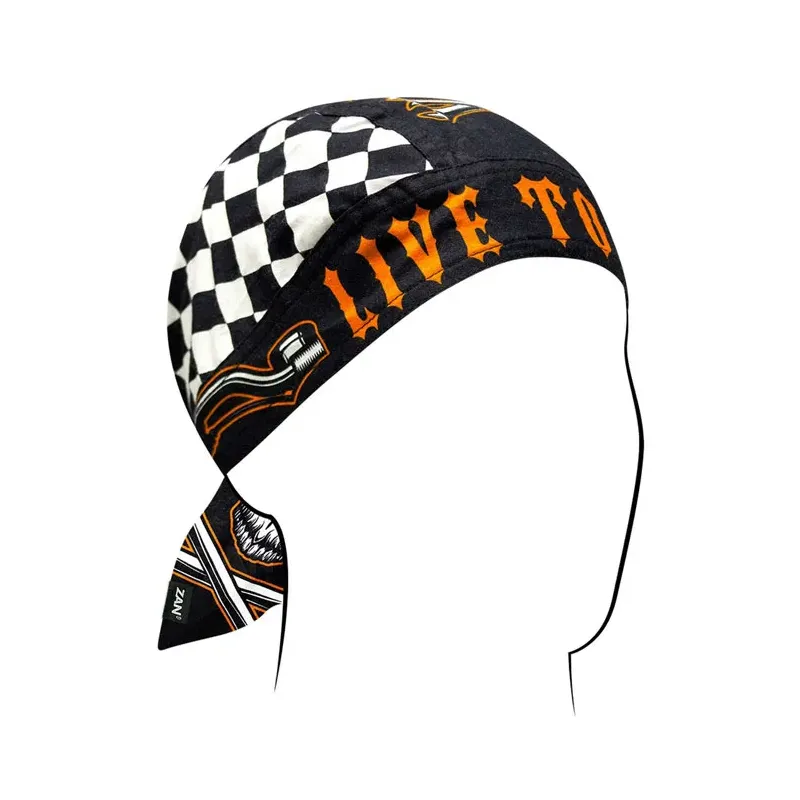cafe 4 racer - ZANheadgear Flydanna® Bavlněný Ride to Live - Zan headgear Nákrčníky & šátky 