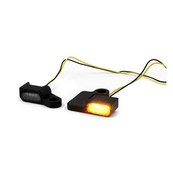 cafe 4 racer - Zieger Below bar LED turnsignals  2, black - Zieger Handlebar indicators 