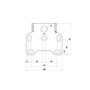 cafe 4 racer - Zieger, under fender license plate bracket kit. X-Line4 - Zieger License plate holders 