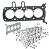 cafe 4 racer - Athena, Cylinder head gasket BMW: 89-94 K100 RT / LT 8V 1000 95-96 K100 RT / LT 8V 1000 - Athena Engine gaskets & valve shims 