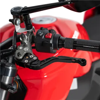 cafe 4 racer - Barracuda END LEVERS aluminum RED (pair) R9T - BARRACUDA Accessories 753610855439
