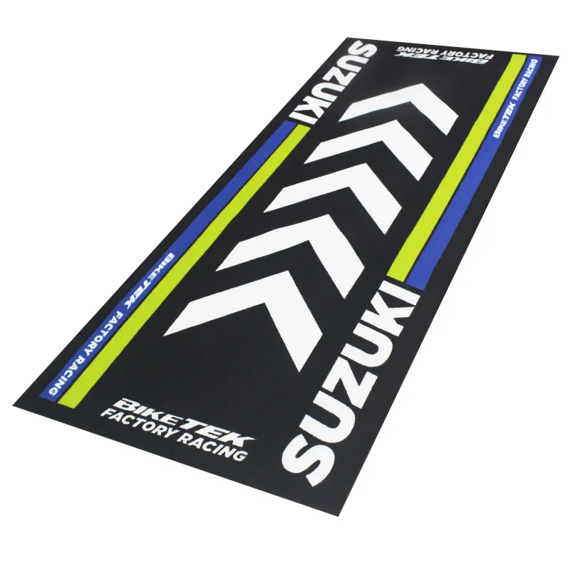 cafe 4 racer - BikeTek Series 4 SUZUKI garážový koberec 190 X 80cm - biketek Koberce 5034862441805