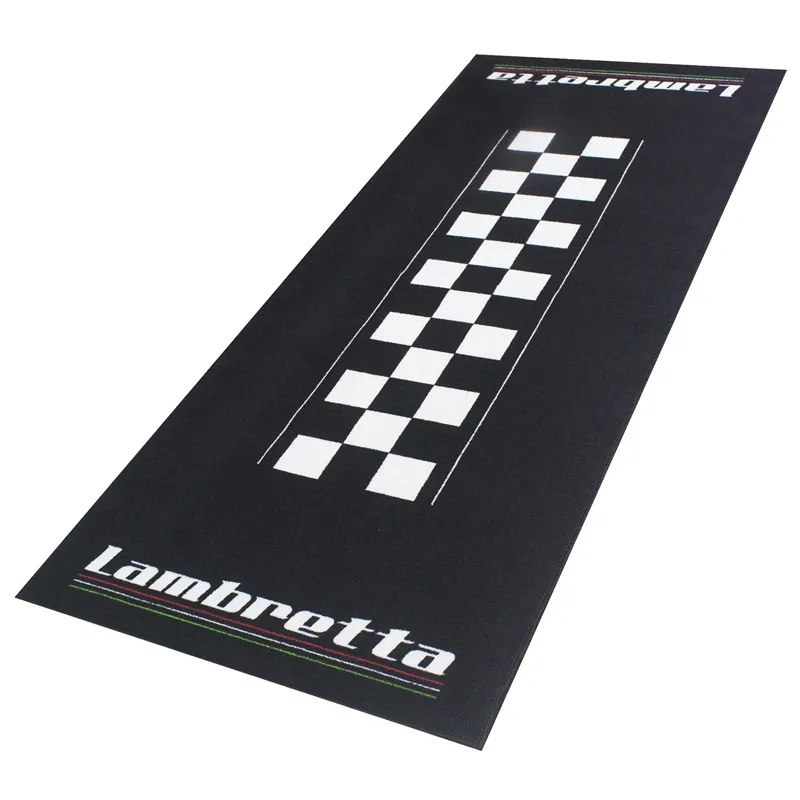 cafe 4 racer - Garage Carpet BikeTek Series 4 LAMBRETTA 190 X 80cm - biketek Mats 5034862441867