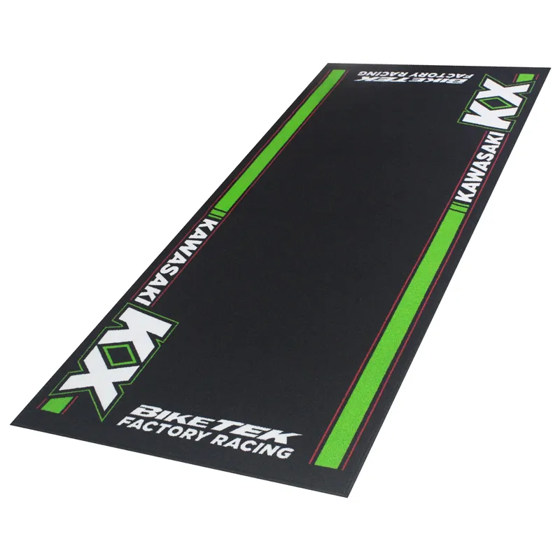 cafe 4 racer - Garage Carpet Biketek Series 5 KAWASAKI KX (190x80cm) - biketek Mats 5034862441898