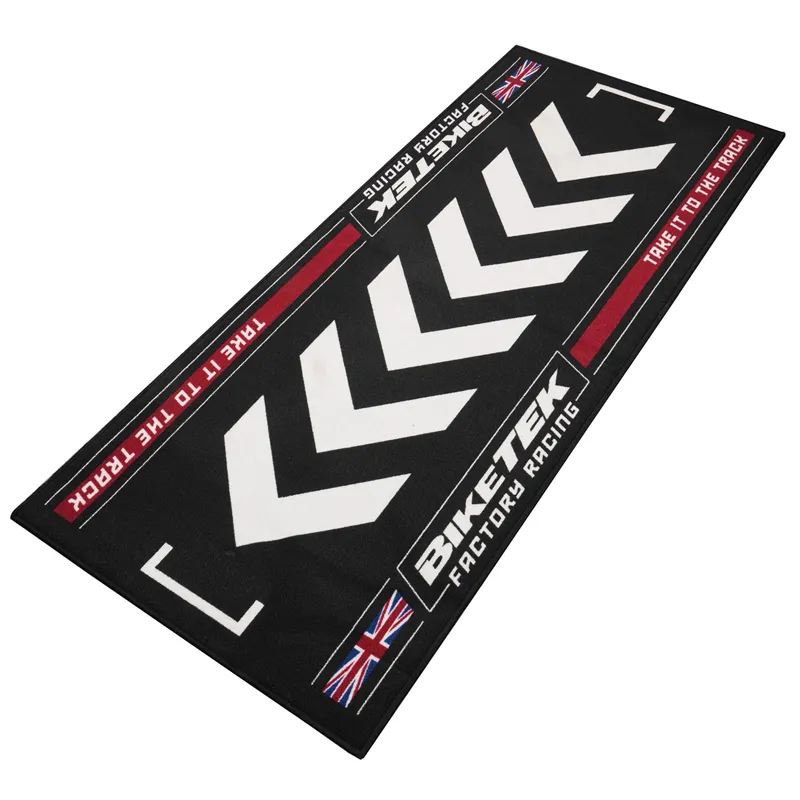 cafe 4 racer - Garážový koberec Biketek Series 7 Británia 190x80cm - biketek Koberce 5034862458698