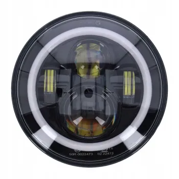 cafe 4 racer - 7" kryt světlometu matně černý Nevo style - boční montáž - HS MOTO Germany Kryty světlometů 4251352668554
