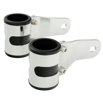 cafe 4 racer - Držák světla 41mm černý s otvorem pro smerovky - Cafe4Racer Držáky světlometů 