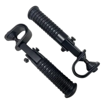 cafe 4 racer - ABM Uni-footrest system black semi matt - ABM Rearsets & Foot pegs 