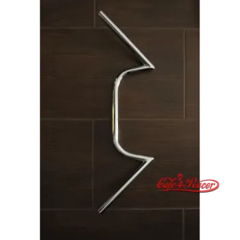 cafe 4 racer - Fehling Classic Chrome/Black Clubman M-BAR 7/8" 22mm 610mm - Fehling Cafe Racer M-bars 4054783227259