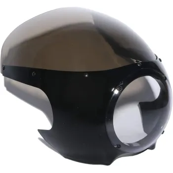 cafe 4 racer - Prison Grill Black Headlight Fairing For Sportster - Cafe4Racer Front Headlamp Masks 