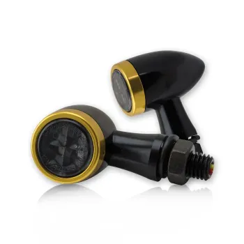 cafe 4 racer - Midi bullet turn signals. Chrome - MCS Standard indicators 