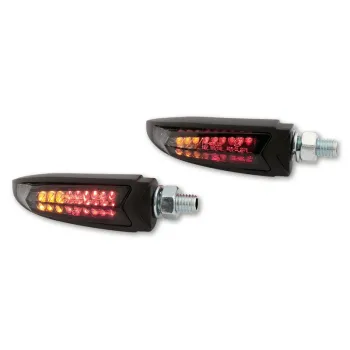 cafe 4 racer - SMD Led smerovky, brzdové svetlo / RL "Jack" 3in1 meď - HS MOTO Germany 2v1 a 3v1  