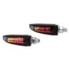 cafe 4 racer - HIGHSIDER pro Arc LED Taillight/Indicator 3in1 Black/Smoke E-Approved (Pair) - Highsider 3in1 254260