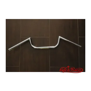 cafe 4 racer - Fehling Classic Chrome Clubman M-BAR 7/8" 22mm 694mm - Fehling Cafe Racer M-bars 4054783182053
