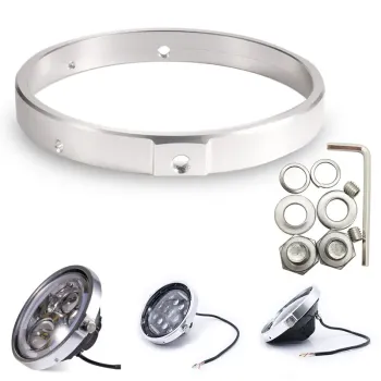 cafe 4 racer - 5.75" Aluminum Headlight Bucket - Silver - Cafe4Racer Headlight housing 