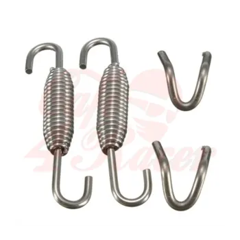 cafe 4 racer - 2x Exhaust Muffler Springs 6.8cm 2x welding fasteners - Cafe4Racer Accessories 