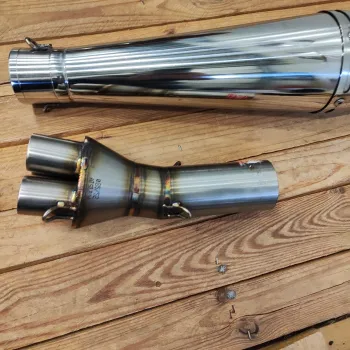 cafe 4 racer - BMW K100 style 66 + collector4to1 - Cafe4Racer K100 exhaust parts 