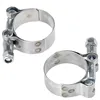 cafe 4 racer - Stainless Steel Exhaust Clamps 36-63mm - Cafe4Racer Exhausts Nuts& Clamps 