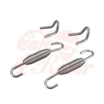 cafe 4 racer - 2x Exhaust Muffler Springs 6.8cm 2x welding fasteners - Cafe4Racer Accessories 