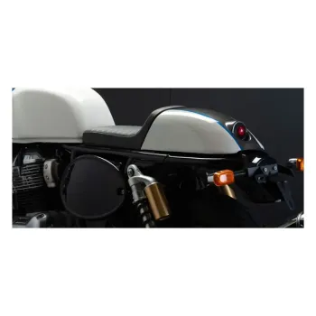 cafe 4 racer - C-Racer, side number plates. Matte black - C-RACER ROYAL ENFIELD Interceptor 650 