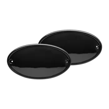 cafe 4 racer - C-Racer, side number plates. Matte black - C-RACER ROYAL ENFIELD Interceptor 650 