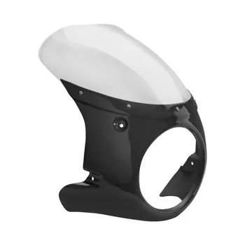 cafe 4 racer - C-Racer, headlight mask. Matte black - C-RACER ROYAL ENFIELD Interceptor 650 