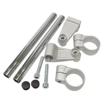 cafe 4 racer - HIGHSIDER indicator bracket set for 38-41mm forks - Highsider CNC aluminum housing & brackets 4054783188550