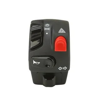 cafe 4 racer - CNC Machined Billet Aluminum Handlebar Mount Switch - POLISHED - MAX-INC  22mm & 7/8 inch 