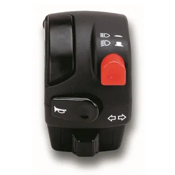 cafe 4 racer - Rebel switch 3 button – Black- 22mm 7/8" Handlebar - Rebelmoto 22mm / 7/8 inch 