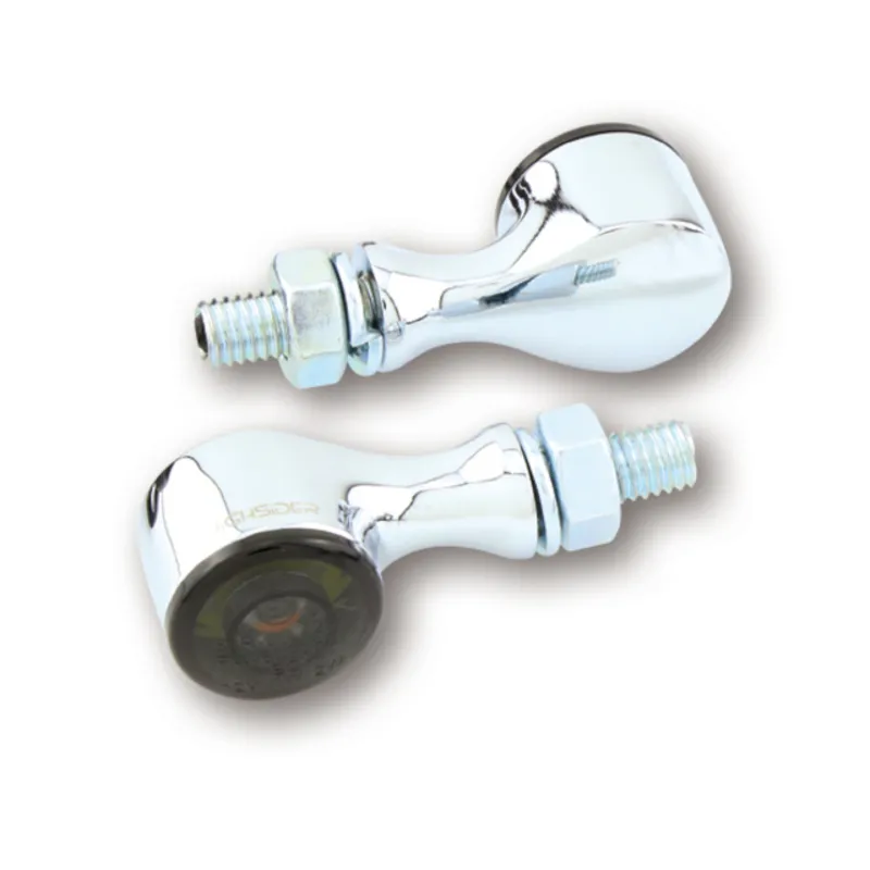 cafe 4 racer - Indikátor HIGHSIDER LED APOLLO CLASSIC chromový - Highsider 2v1 a 3v1  4054783225194